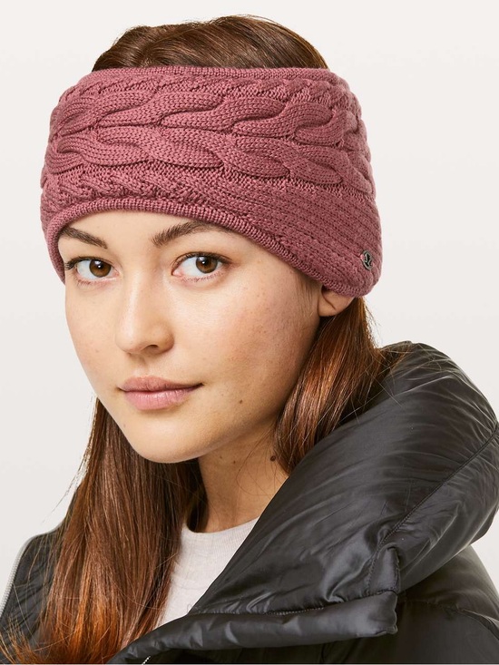 lululemon athletica Accessories - Lululemon Knit Cable Headwarmer - Dusty Rose